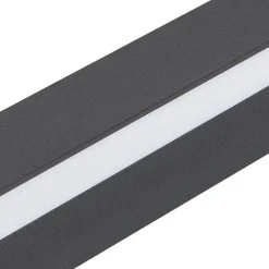 ZMH Applique Murale LED Intérieur Noir Dimmable 100cm Moderne 15W