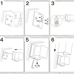 ZMH Applique Murale LED Intérieure 1er Mur - Up And Down LED Extérieur 5w