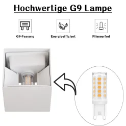 ZMH Applique Murale LED Intérieur G9 Extérieur : Applique Murale Extérieure Lampe Up Down