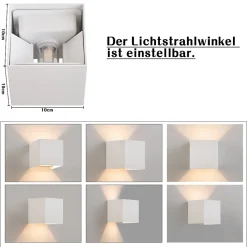 ZMH Applique Murale LED Intérieur G9 Extérieur : Applique Murale Extérieure Lampe Up Down