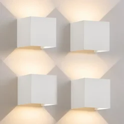 ZMH Applique Murale LED Spots Muraux D'extérieur 5w Blanc Chaud Cage D'escalier