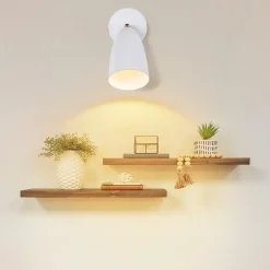 ZMH Applique Murale Réglable Vintage Blanche pour Intérieur