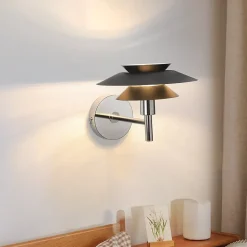 ZMH Applique Noire Lampe Murale Moderne G9 Design Métal (max. 25w)