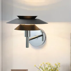 ZMH Applique Noire Lampe Murale Moderne G9 Design Métal (max. 25w)