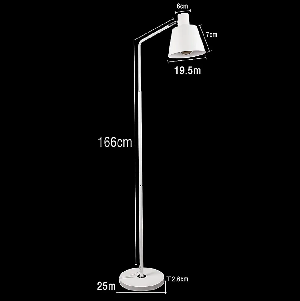 ZMH Lampadaire LED Vintage 166cm E27 Salon Chambre D'enfant Bureau