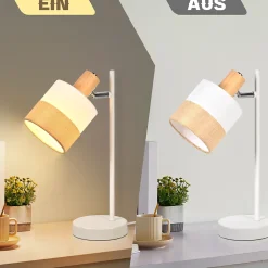 ZMH Lampe De Bureau Avec Câble Vintage E14 Pour Bureau Chambre Sans Ampoule