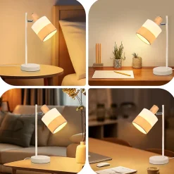 ZMH Lampe De Bureau Avec Câble Vintage E14 Pour Bureau Chambre Sans Ampoule