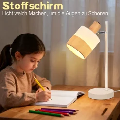 ZMH Lampe De Bureau Avec Câble Vintage E14 Pour Bureau Chambre Sans Ampoule