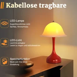 ZMH Lampe De Bureau LED Intensité Variable USB Rechargeable