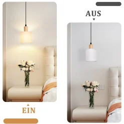 ZMH Lampe Pendante 1 Flamme Lampe De Table - Lampe Pendante Vintage Living Room