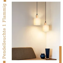 ZMH Lampe Pendante 1 Flamme Lampe De Table - Lampe Pendante Vintage Living Room