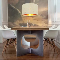 ZMH Lampe Pendante Moderne Avec Abat-jour En Tissu Étoilé E27 Décoration De Salle à Manger