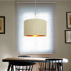 ZMH Lampe Pendante Moderne Avec Abat-jour En Tissu Étoilé E27 Décoration De Salle à Manger