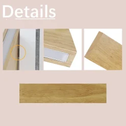 ZMH LED Applique 32 Cm Bois Moderne Design 11 W 3000 K Blanc Chaud