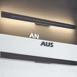 ZMH LED Applique 100 Cm Moderne Noir