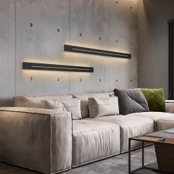 ZMH LED Applique 100 Cm Moderne Noir