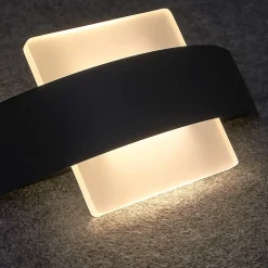 ZMH LED Applique Blanc Chaud Applique 6w Acrylique Moderne Nuit 23.5cm