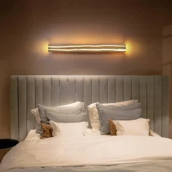 ZMH LED Applique Bois 16 W 100 Cm Blanc Chaud Moderne