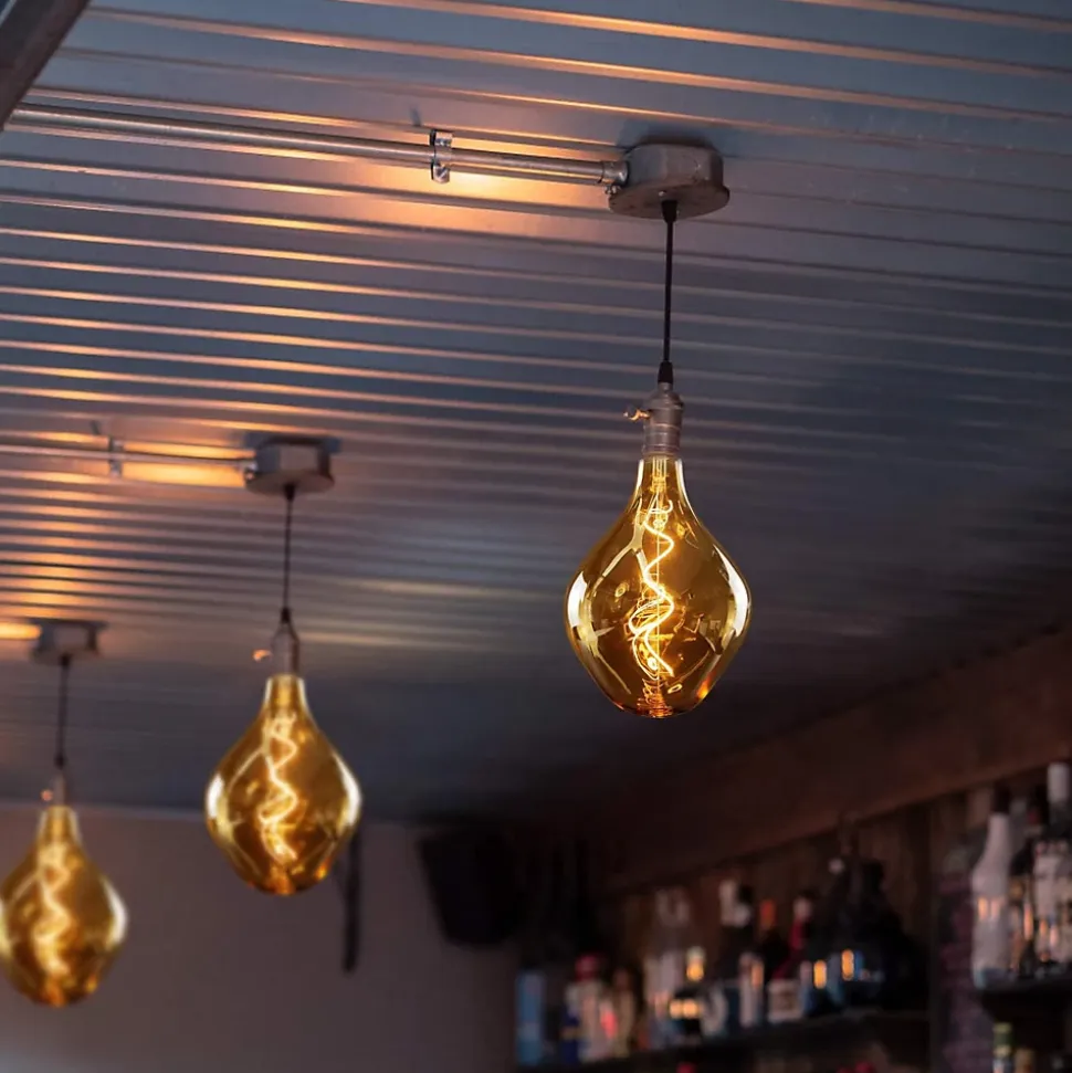 ZMH LED E27 3w 2200k Forme Irrégulière Vintage Blanc Chaud Doré Ambiance