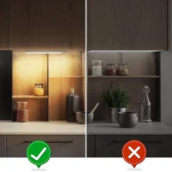 ZMH Lot De 2 Lampes LED Encastrables Avec Détecteur De Mouvement 20cm