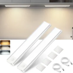 ZMH Lot De 2 Lampes LED Encastrables Avec Détecteur De Mouvement 20cm