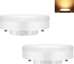 ZMH Lot De 2 LED Ampoules Gx53 ultra Plat 3000k 5 w 230v Non Dimmable Blanc