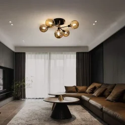 ZMH Plafonnier Globes En Verre Lampes De Salon