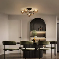 ZMH Plafonnier Globes En Verre Lampes De Salon