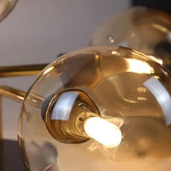 ZMH Plafonnier Globes En Verre Lampes De Salon