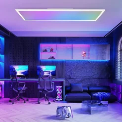 ZMH Plafonnier LED à Intensité Variable Pour Salon Panneau De Plafond Cuisine Fête