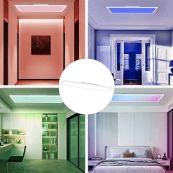 ZMH Plafonnier LED à Intensité Variable Pour Salon Panneau De Plafond Cuisine Fête