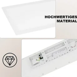 ZMH Plafonnier LED à Intensité Variable Pour Salon Changement De Couleur Rvb Cuisine Fête