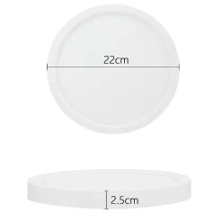 ZMH Plafonnier LED 22cm Blanc Froid 15w Blanc Ip44