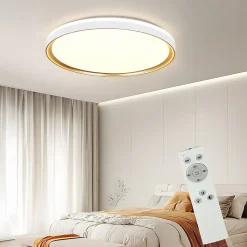 ZMH Plafonnier LED 30cm Dimmable Avec Télécommande 18w Moderne