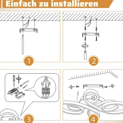 ZMH Plafonnier LED Design plafonnier salon Moderne 40 Cm Blanc 30w Lumière Chaude 3000k