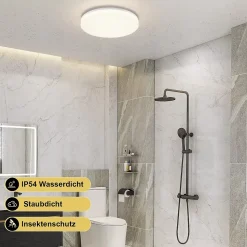 ZMH Plafonnier LED Dimmable RGB Ronde avec Télécommande pour Chambre à Coucher