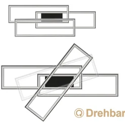 ZMH Plafonnier LED Dimmable Avec Télécommande Grand Changement De Couleur Rgb 50w Chambre à Coucher