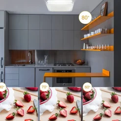 ZMH Plafonnier LED Dimmable Avec Télécommande 30cm 32w Moderne