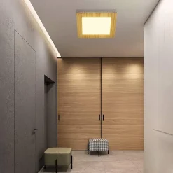 ZMH Plafonnier LED 3000k 30cm Carré Design Couloir Cuisine Escalier Balcon