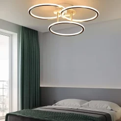 ZMH Plafonnier LED Living Room 3 Ring Design 41w Plafonnier 3000k Office Light Hotel