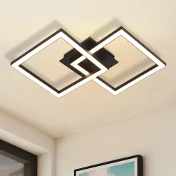 ZMH Plafonnier LED Moderne 2 Flammes 24W pour Cuisine - Blanc Chaud par