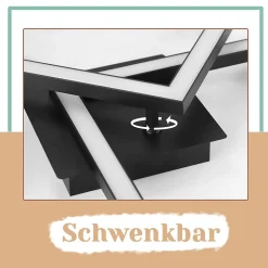 ZMH Plafonnier LED Moderne 2 Flammes 24W pour Cuisine - Blanc Chaud par