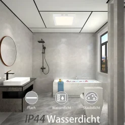 ZMH Plafonnier LED Moderne 23CM IP44 pour Chambre et Salon