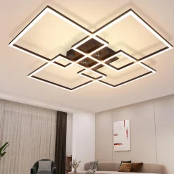 ZMH Plafonnier LED Moderne 32W 3000K - Éclairage Réglable et Design Élégant