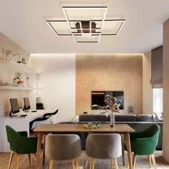 ZMH Plafonnier LED Moderne 32W 3000K - Éclairage Réglable et Design Élégant