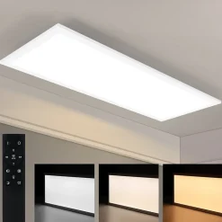 ZMH Plafonnier LED Panneau LED à Intensité Variable - Salon Plat Avec Télécommande