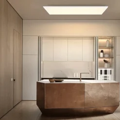 ZMH Plafonnier LED Panneau LED à Intensité Variable - Salon Plat Avec Télécommande