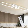 ZMH Plafonnier LED 50W Géométrique avec Télécommande et Intensité Variable pour un Éclairage Moderne