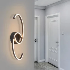 ZMH Plafonnier LED 24W Moderne Noir avec Éclairage Orientable 3000K Blanc Chaud