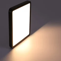 ZMH Plafonnier LED 23w Noire 23cm Ip44